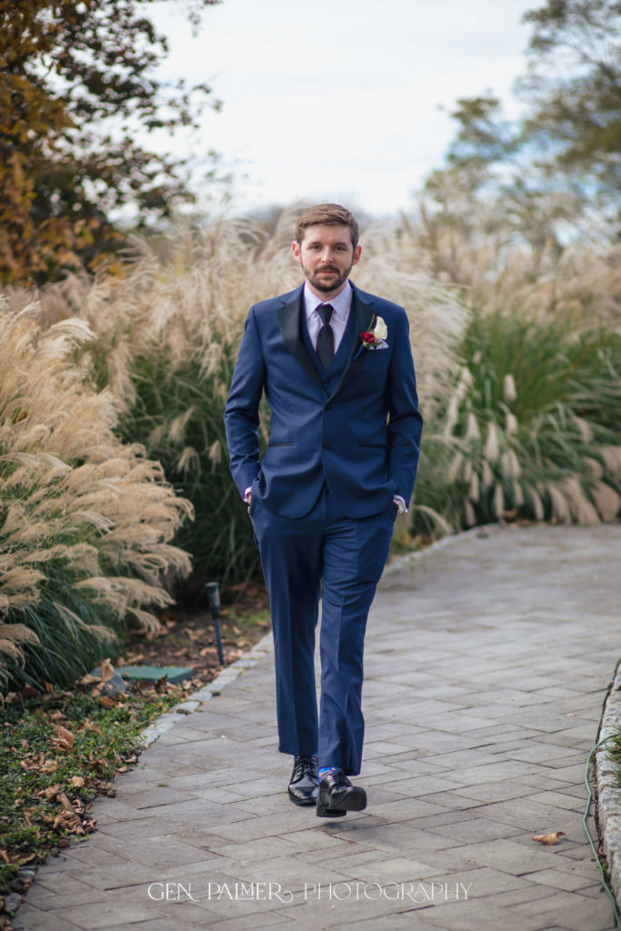 Outdoor Fall Wedding in South New Jersey | Groom
