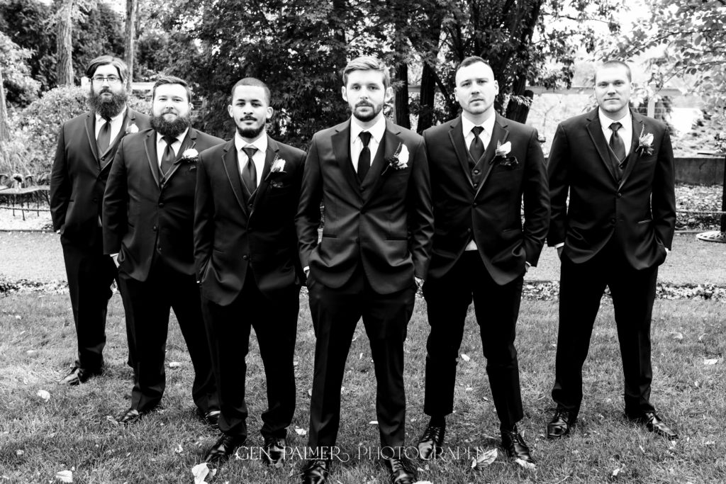 Outdoor Fall Wedding in South New Jersey | Groom Party