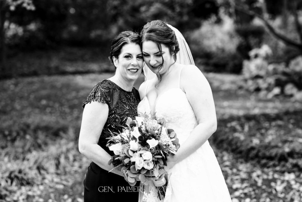 Outdoor Fall Wedding in South New Jersey | Bride and Mom