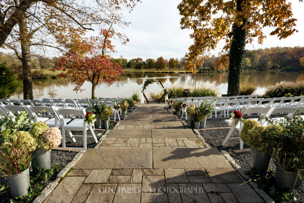 Outdoor Fall Wedding in South New Jersey | Wedding Ceremony