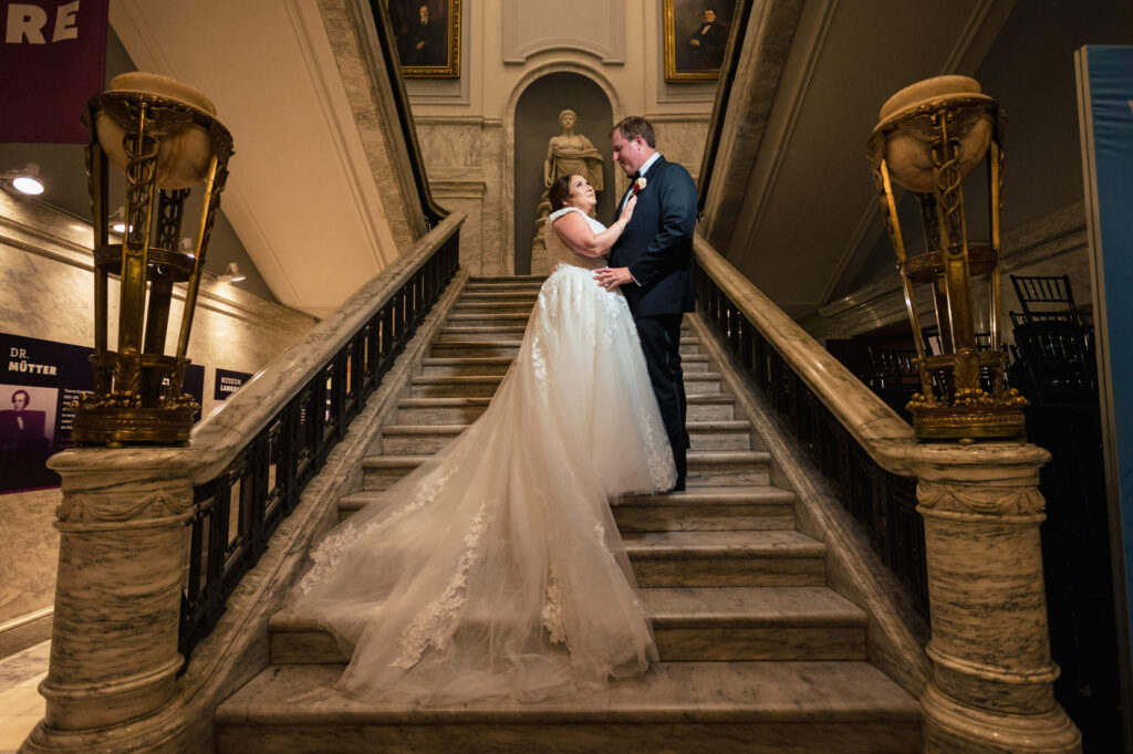 Bride & Groom at the Mutter Museum in Philadelphia