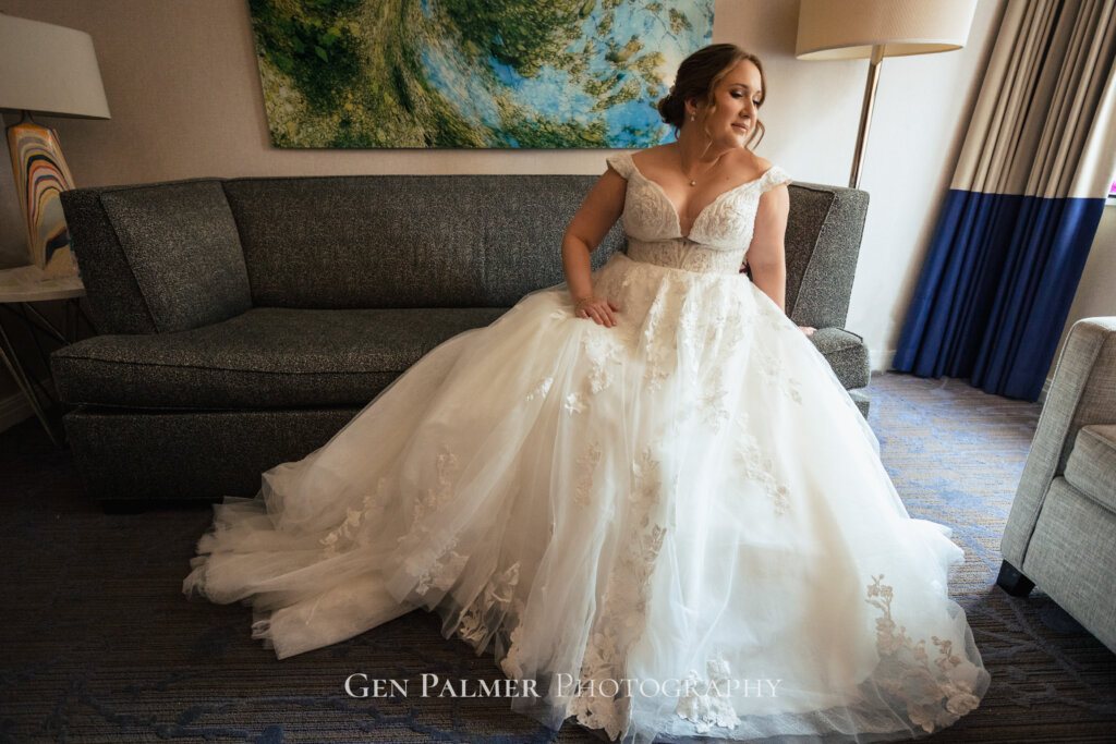 Elegant Philadelphia Wedding | The Bride wearing her wedding gown