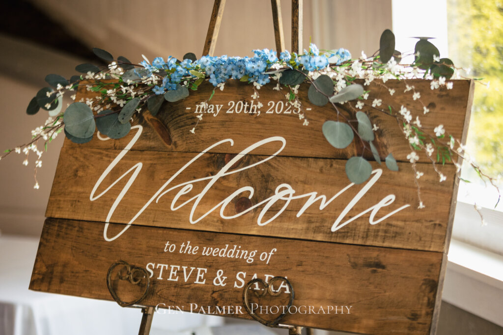 Fun South New Jersey Summer Wedding | Reception Welcome Signage