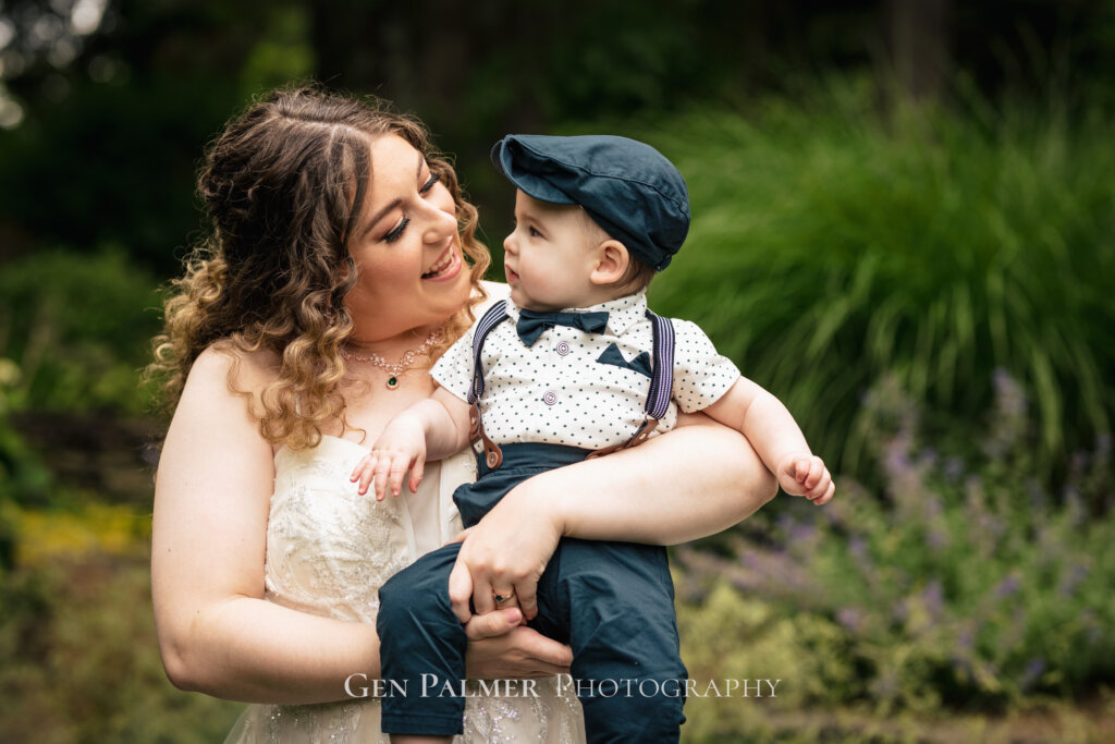 Intimate Wedding in South New Jersey | Bride and Son