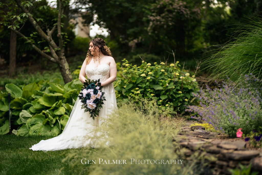 Intimate Wedding in South New Jersey | Bride Portrait