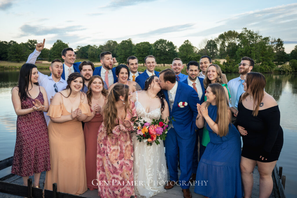 South New Jersey Wedding on the Water | Group Photos with the Groom and Bride