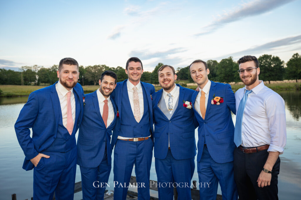 South New Jersey Wedding on the Water | Groom and his Groomsmen