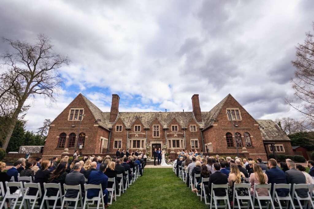 Community House of Moorestown Wedding Ceremony Lawn