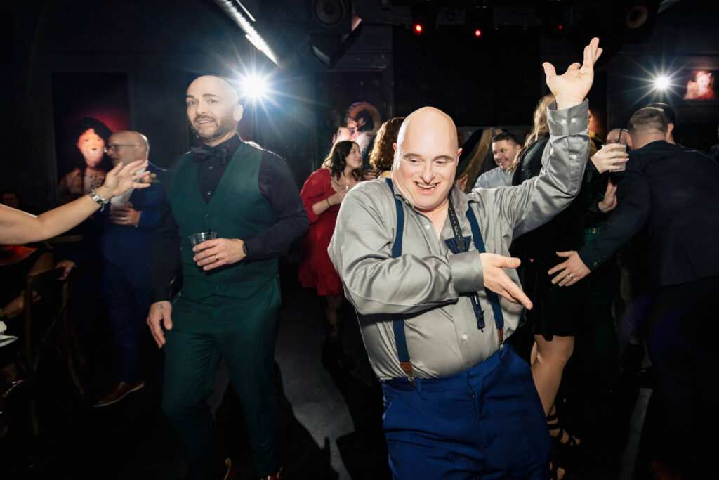 Groom's relative dancing in Porta Asbury Park