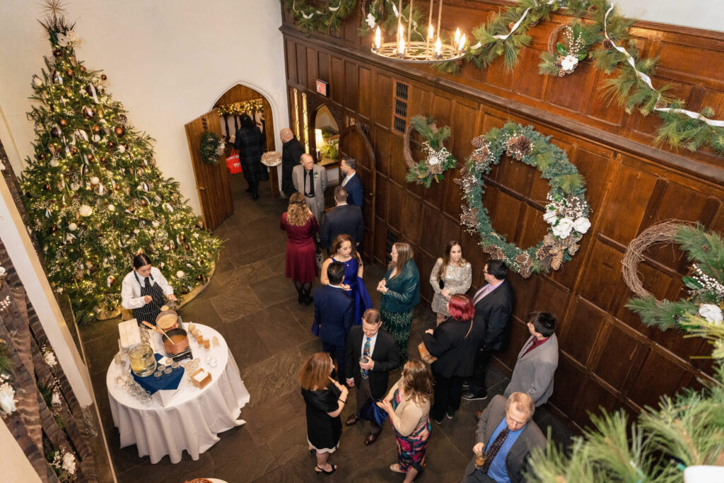 Wedding party at Aldie Mansion