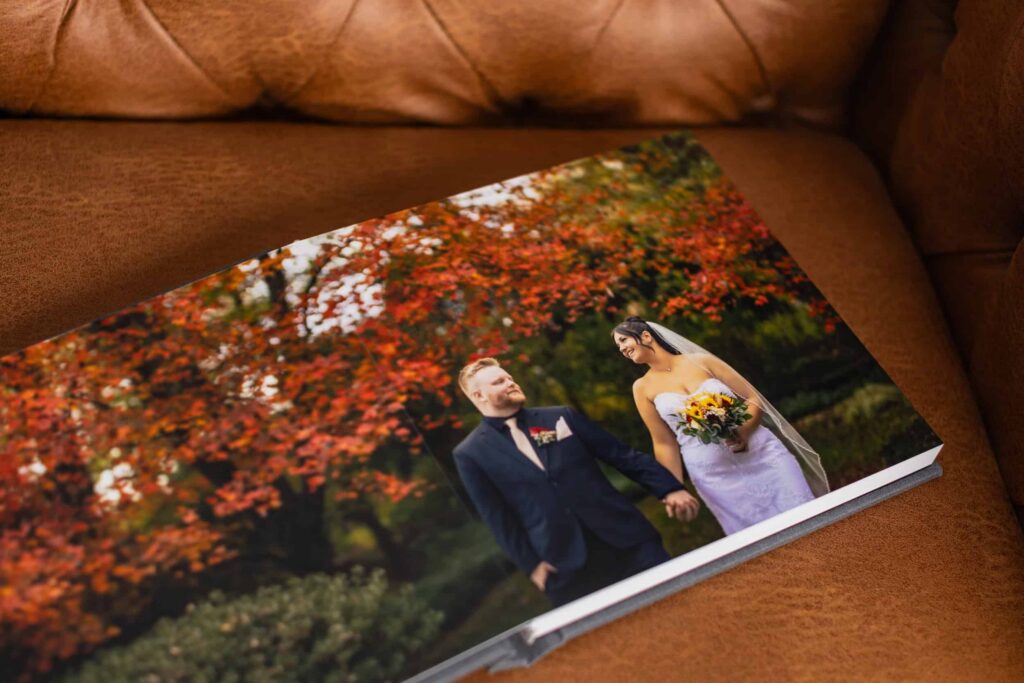 Photo in photo album of couple