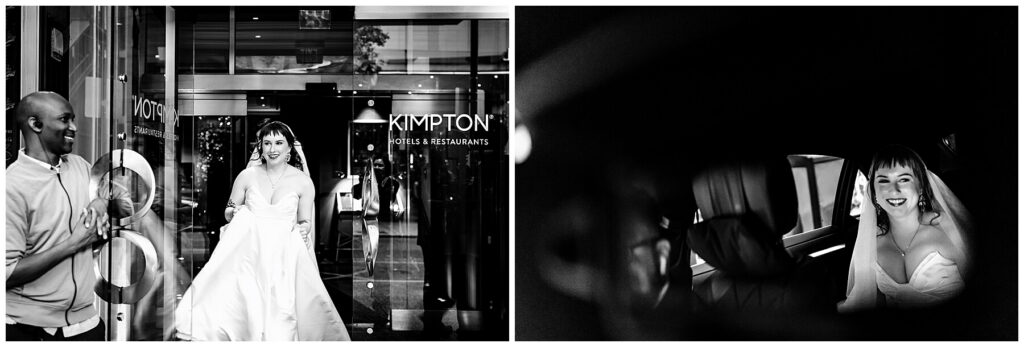 Bride heading to Philadelphia College of Physicians