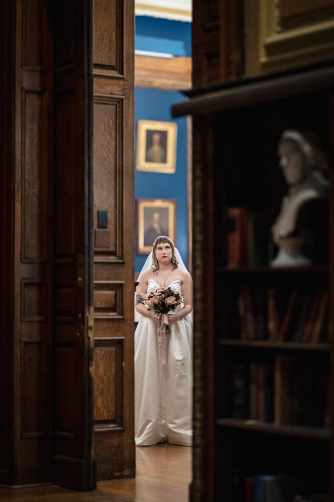 Bride in Philadelphia College of Physicians