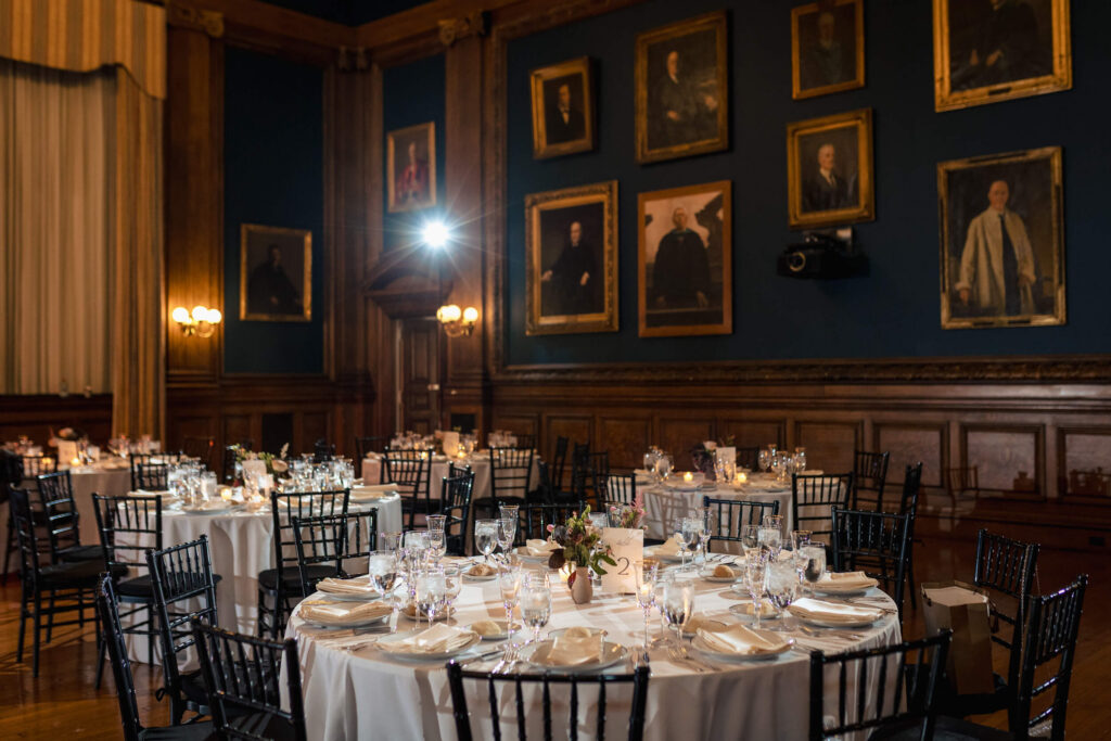 Mitchell Hall Wedding Reception at The College of Physicians of Philadelphia