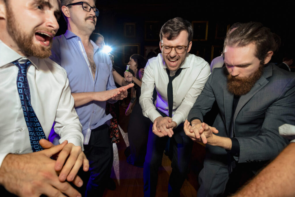 Guests dancing at Philadelphia College of Physicians