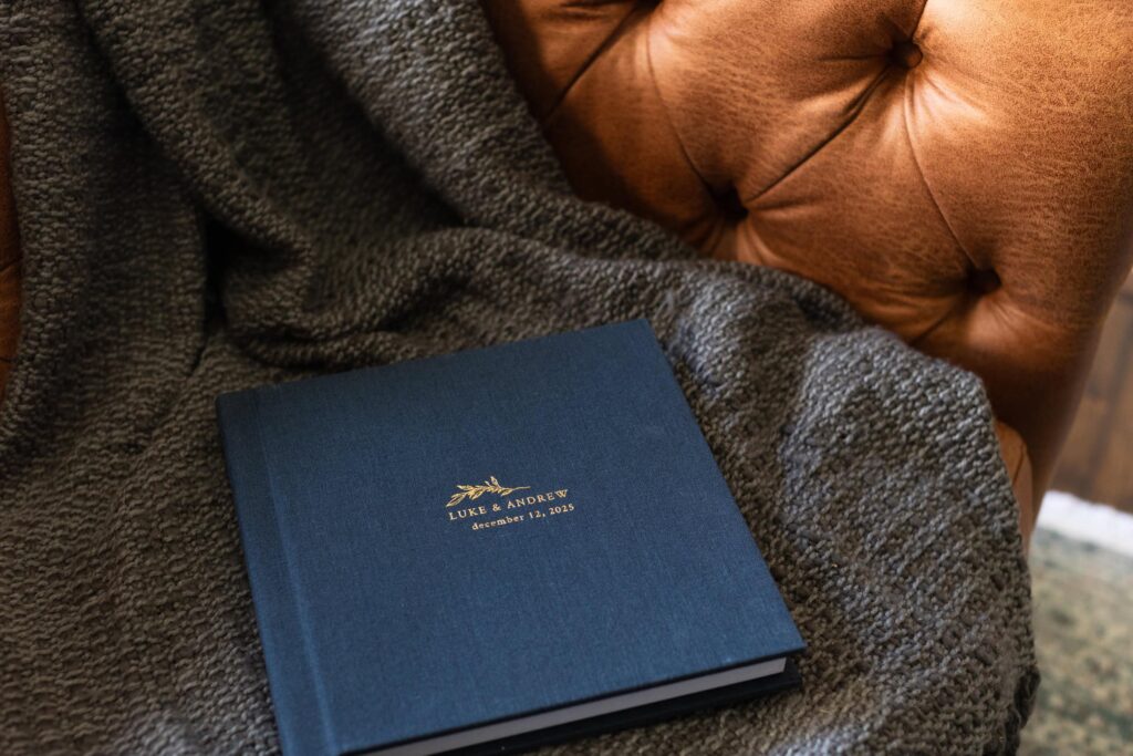 Album on couch