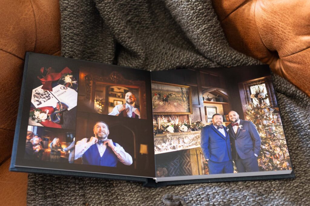Pictures from wedding in album