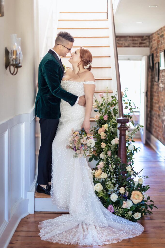 Bride and Groom at Founders Grove
